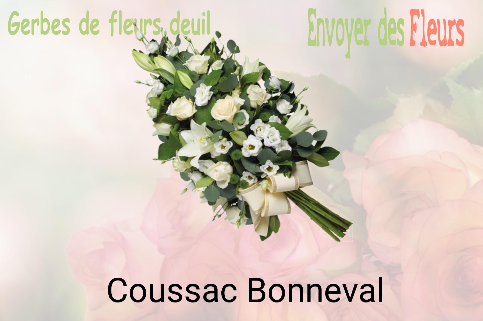 Gerbe de fleurs de deuil livrée à Coussac-Bonneval